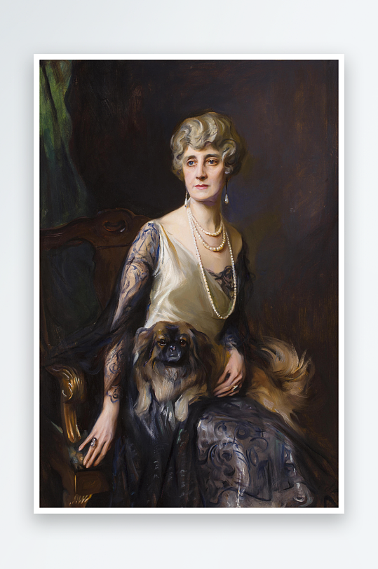 19世纪欧洲宫廷人物油画装饰画-众图网