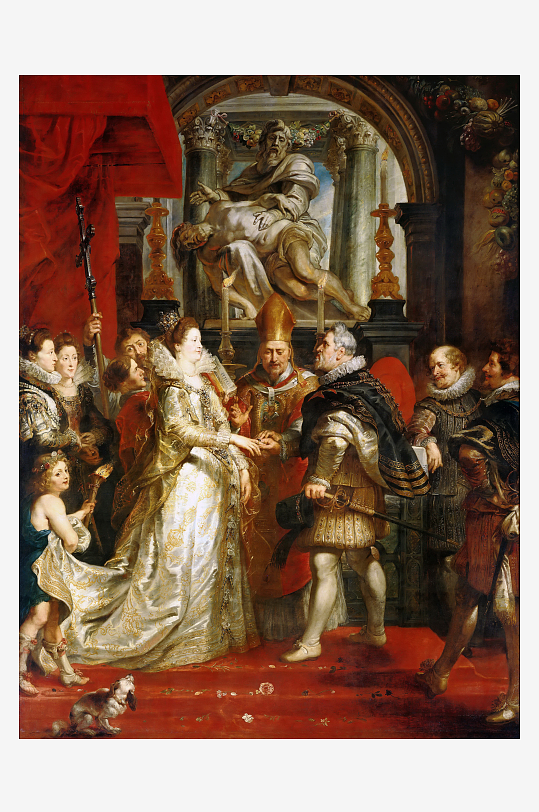 19世纪欧洲宫廷人物油画装饰画-众图网