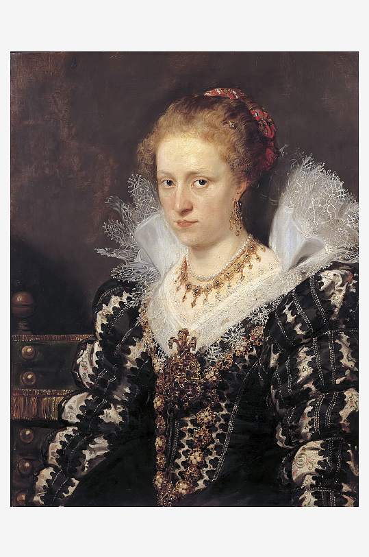 19世纪欧洲宫廷人物油画图片-众图网