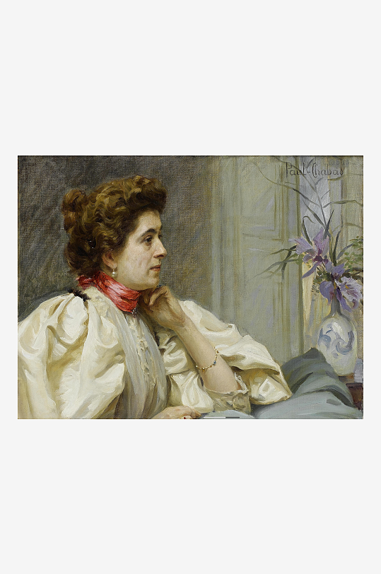 19世纪欧洲宫廷人物油画图片-众图网