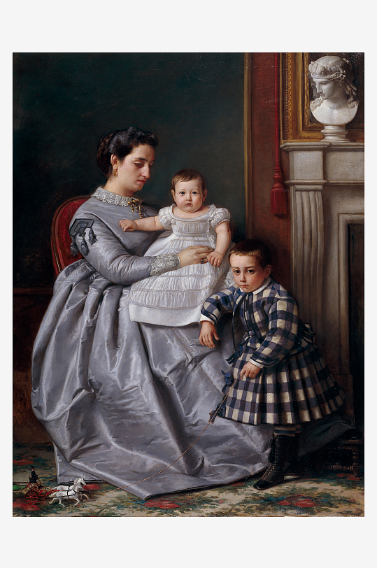 欧洲宫廷人物油画装饰画-众图网