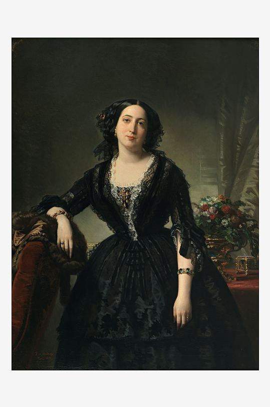 欧洲宫廷人物油画装饰画-众图网