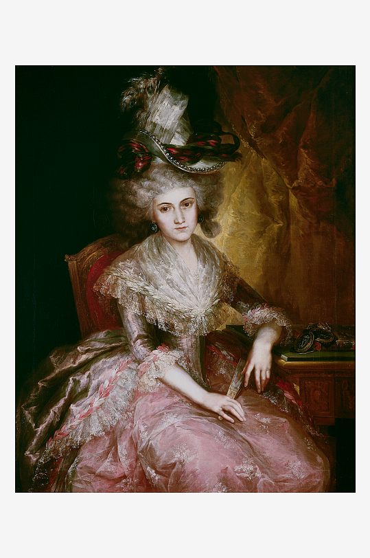 欧洲宫廷人物油画装饰画-众图网