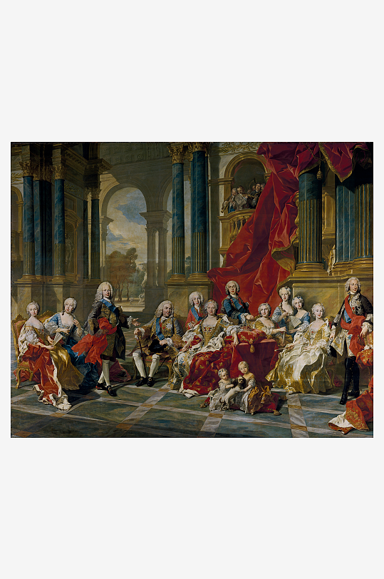 欧洲宫廷人物油画装饰画-众图网