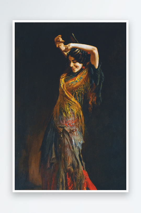 高清欧洲宫廷人物油画装饰画-众图网