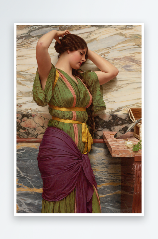 唯美欧洲宫廷人物油画装饰画-众图网