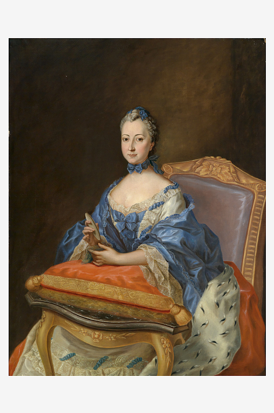 唯美欧洲宫廷人物油画装饰画-众图网