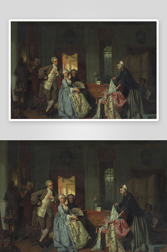 唯美欧洲宫廷人物油画-众图网