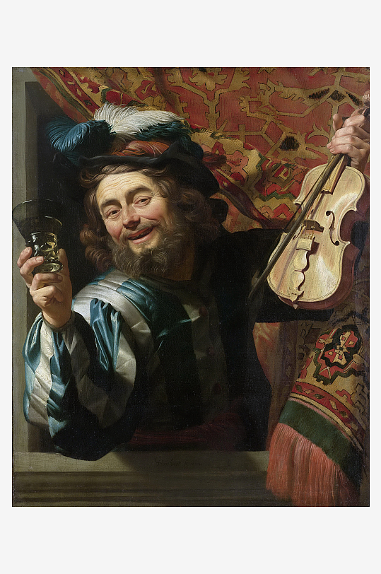 唯美欧洲宫廷人物油画-众图网