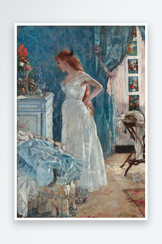 唯美欧洲宫廷人物油画-众图网