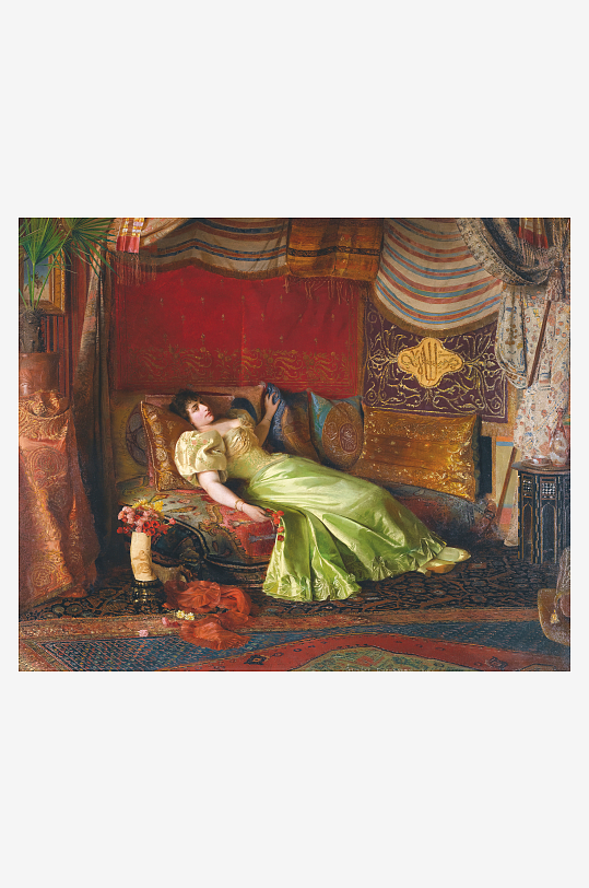 唯美高清欧洲宫廷人物油画-众图网