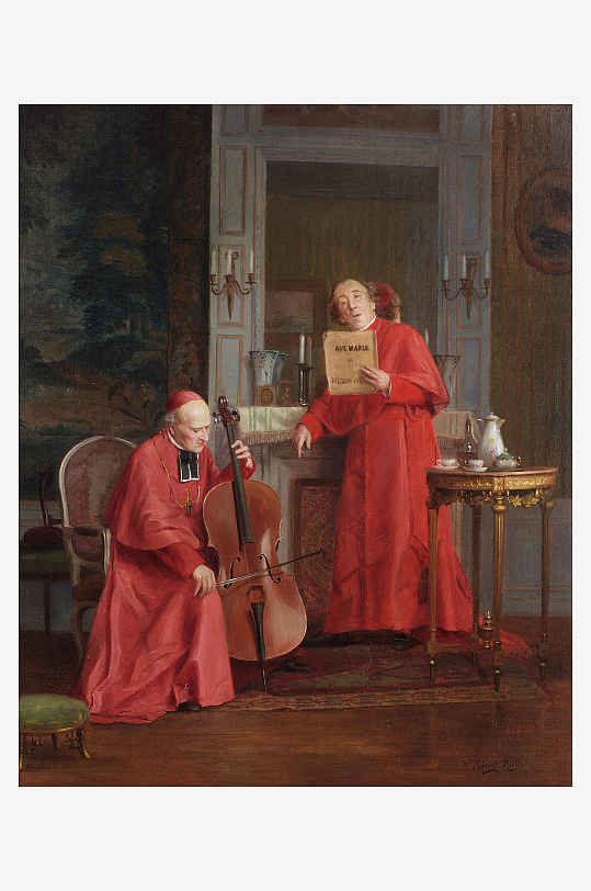 高清欧洲宫廷人物油画-众图网