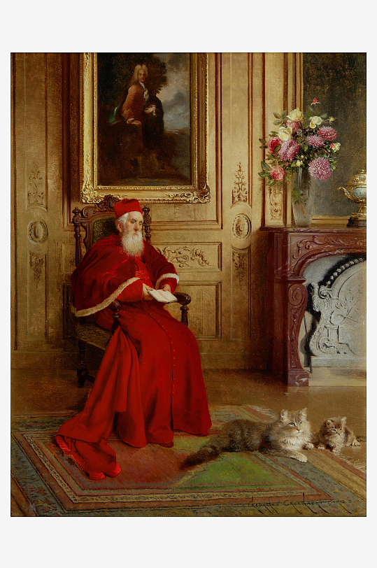 高清欧洲宫廷人物油画-众图网