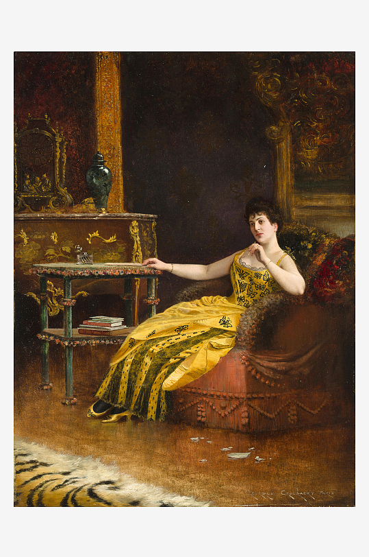 高清欧洲宫廷人物油画-众图网