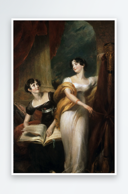 高清欧洲宫廷人物油画-众图网