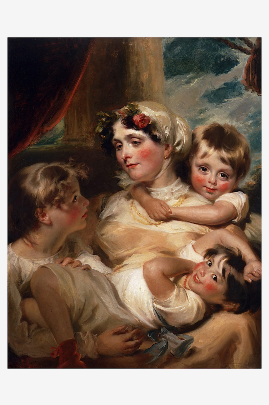 高清欧洲宫廷人物油画-众图网