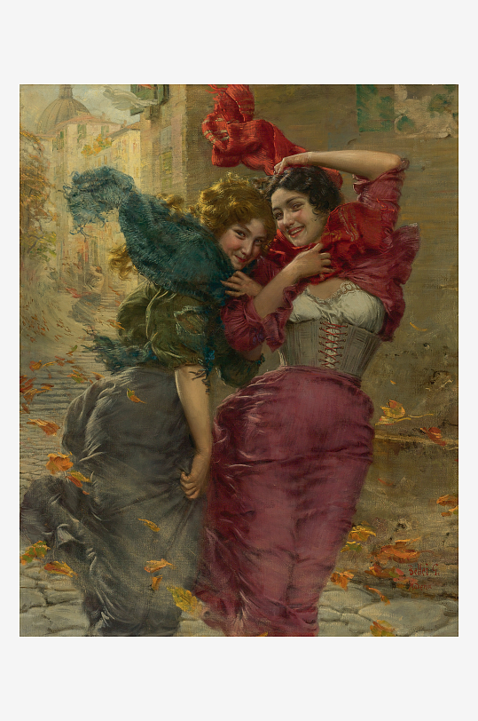 高清欧洲宫廷人物油画装饰画-众图网