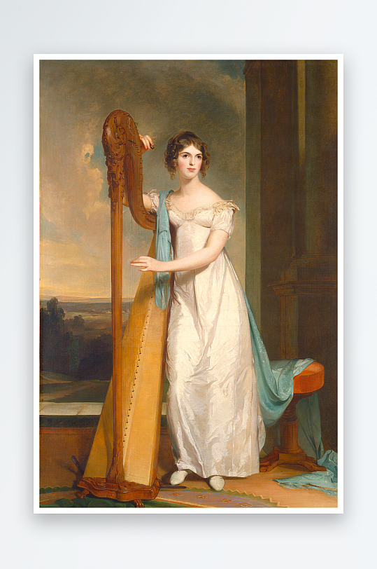 高清欧洲宫廷人物油画装饰画-众图网