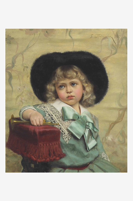 欧洲宫廷人物油画装饰画-众图网