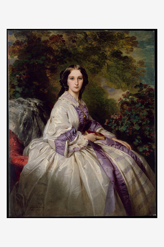 欧洲宫廷人物油画-众图网