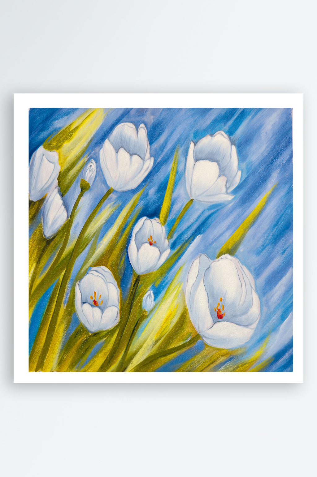 静物花卉水彩花卉花瓶油画素材