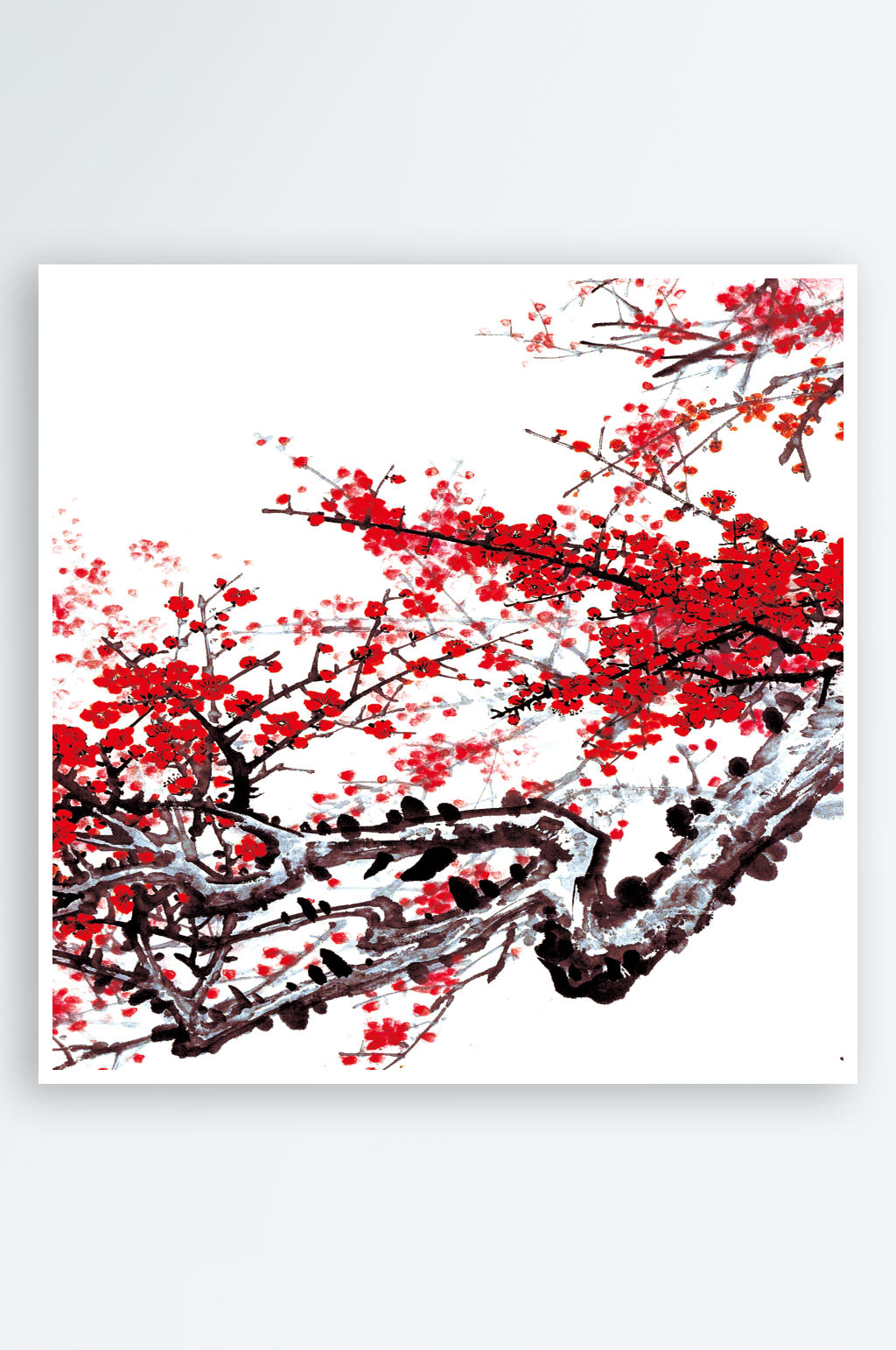 中式花卉装饰画图片素材