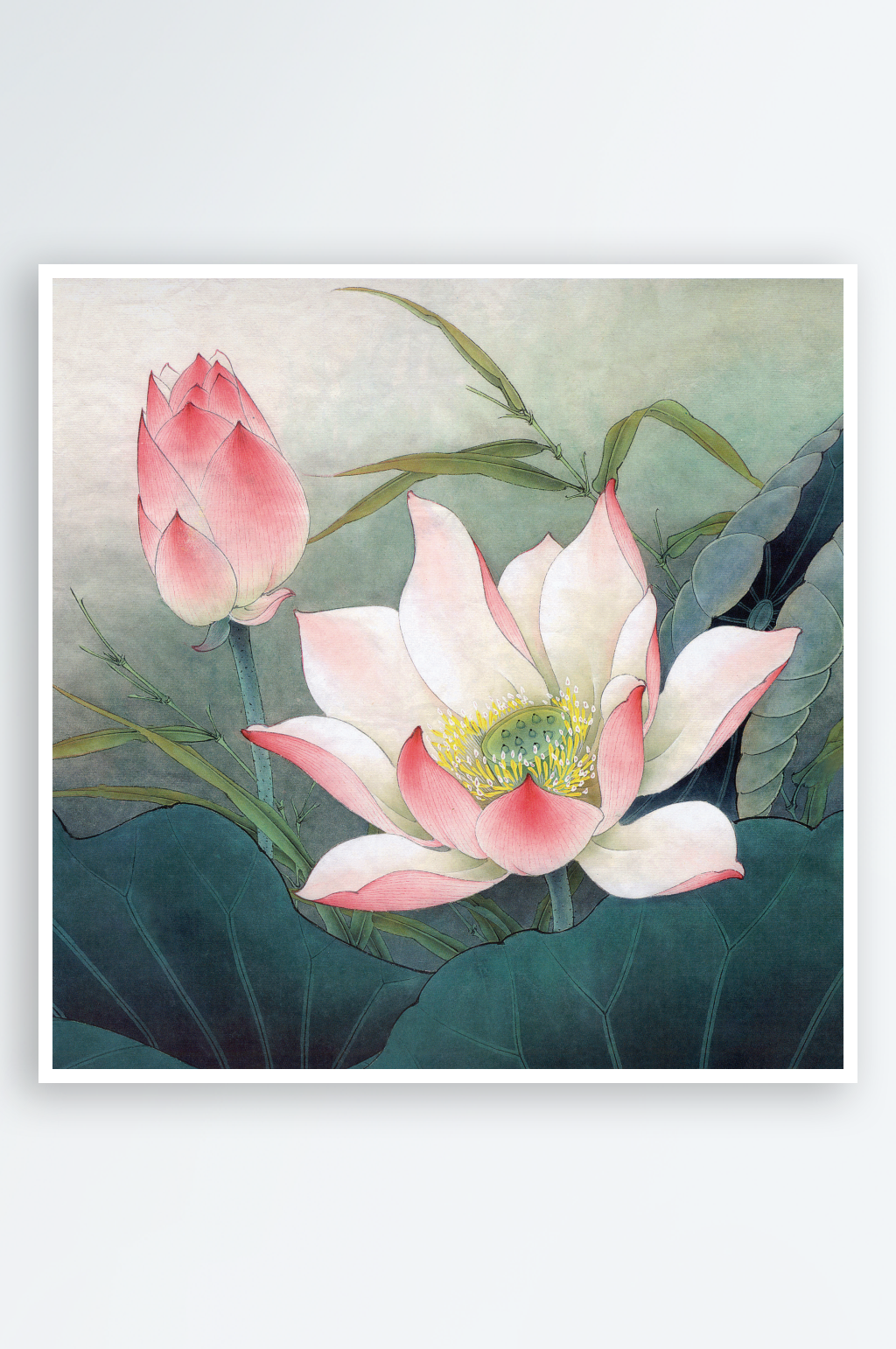 花卉花瓶装饰画图片素材
