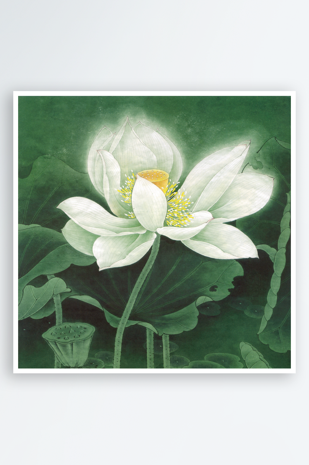 花卉花瓶装饰画图片素材