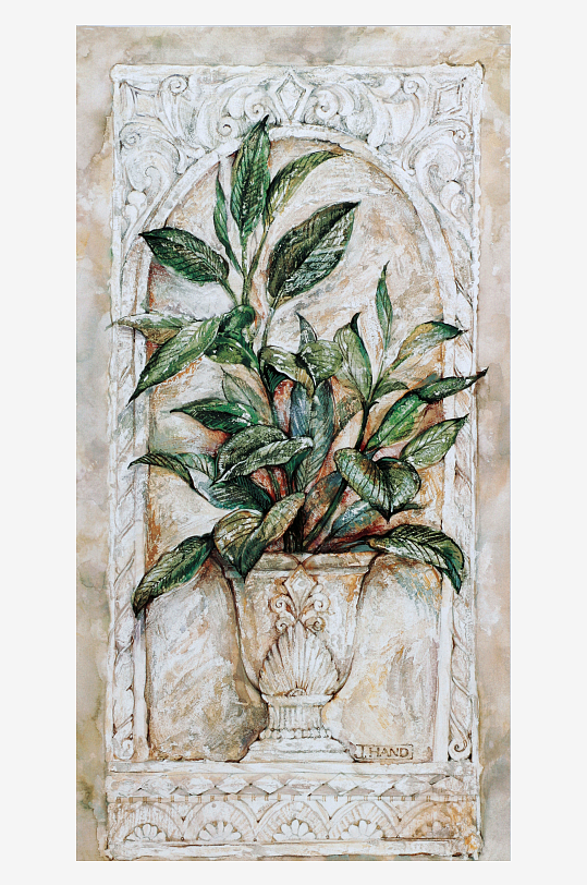 复古植物艺术装饰画