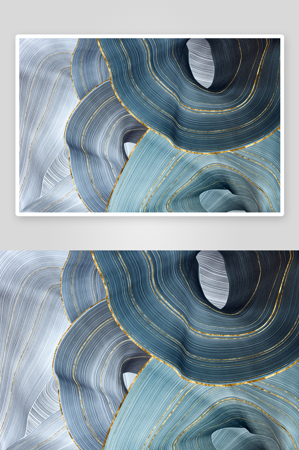 现代鎏金立体抽象装饰画素材