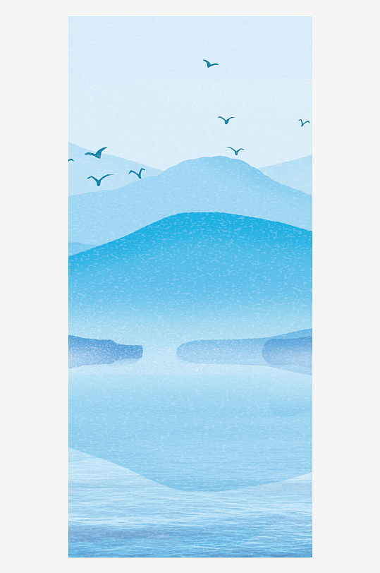 山水风景画中式挂画装饰画-众图网