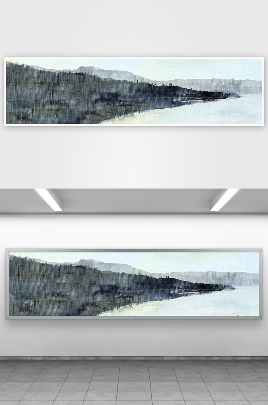 山水风景画中式挂画装饰画-众图网