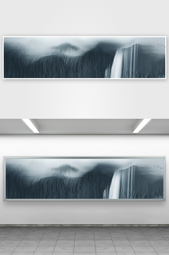 山水风景画中式挂画装饰画-众图网