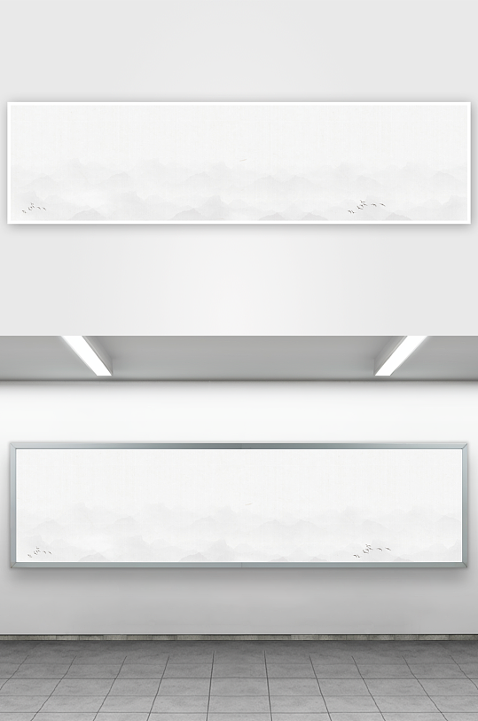 山水风景画中式挂画装饰画-众图网