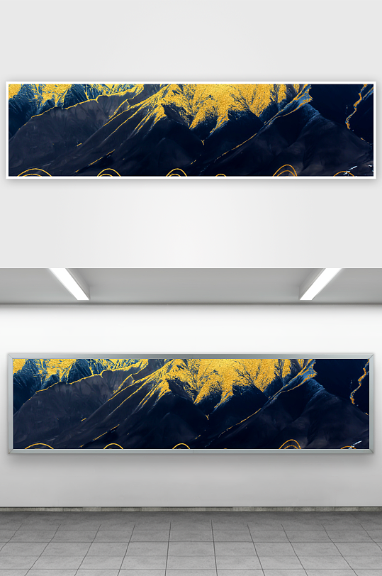 水墨山水风景画装饰画-众图网