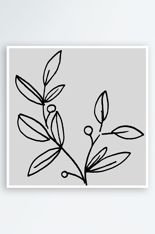 植物花卉手绘免抠素材-众图网