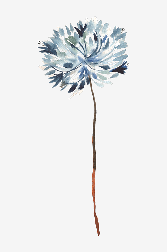 水彩植物树叶花卉免抠图-众图网