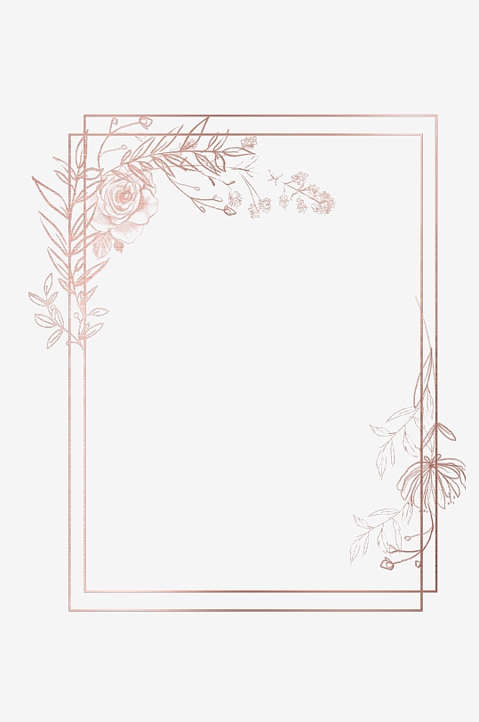 水彩植物花卉免抠素材-众图网