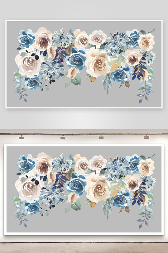 水彩植物花卉免抠素材-众图网