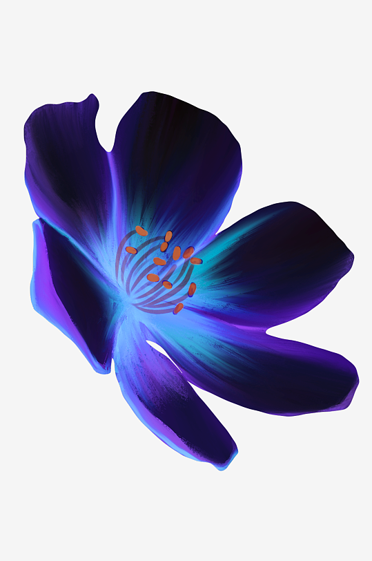 唯美水彩花卉免抠素材-众图网