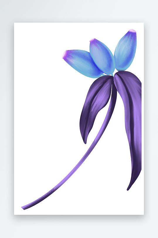 唯美水彩花卉免抠图-众图网