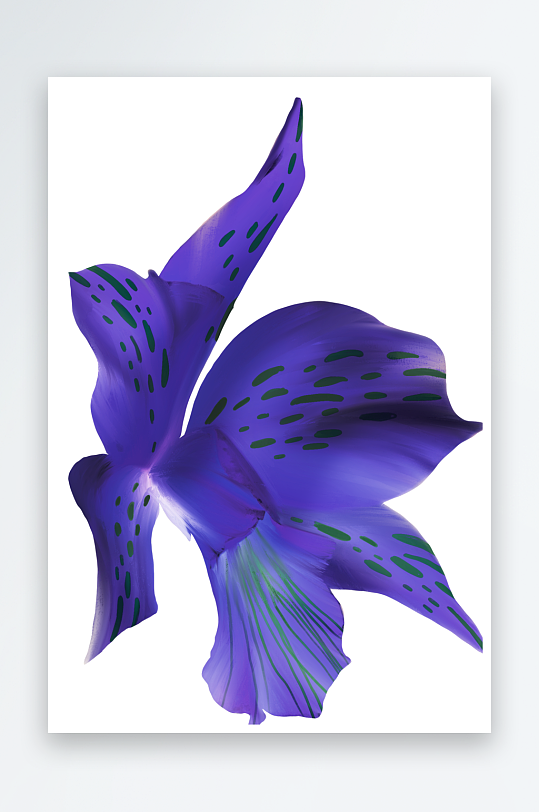 唯美水彩花卉免抠图-众图网