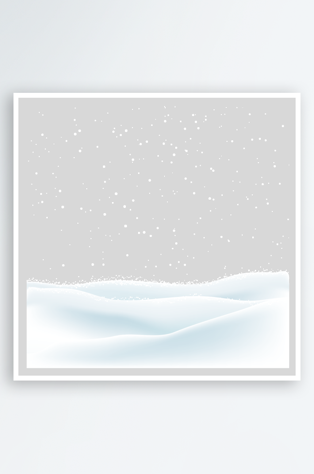 雪地雪景免抠素材素材