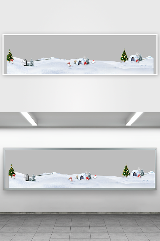 冬季雪地雪景免抠素材-众图网