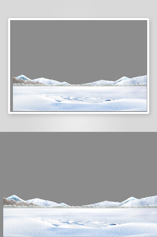 冬季雪地雪景免抠图-众图网