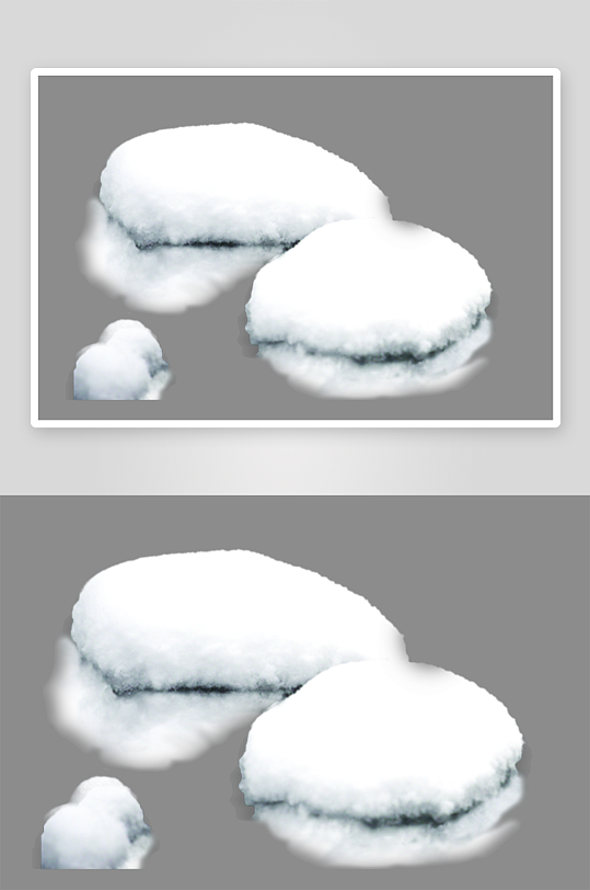 冬季雪地雪景免抠图-众图网