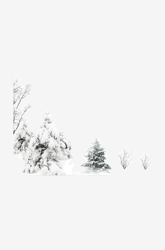 冬季雪地雪景免抠素材-众图网