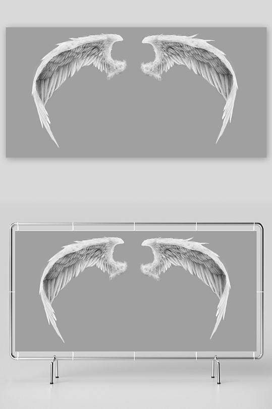 天使羽毛翅膀免抠图-众图网