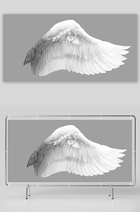 天使羽毛翅膀免抠图-众图网