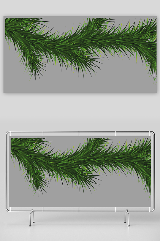 圣诞冷杉树免抠素材-众图网